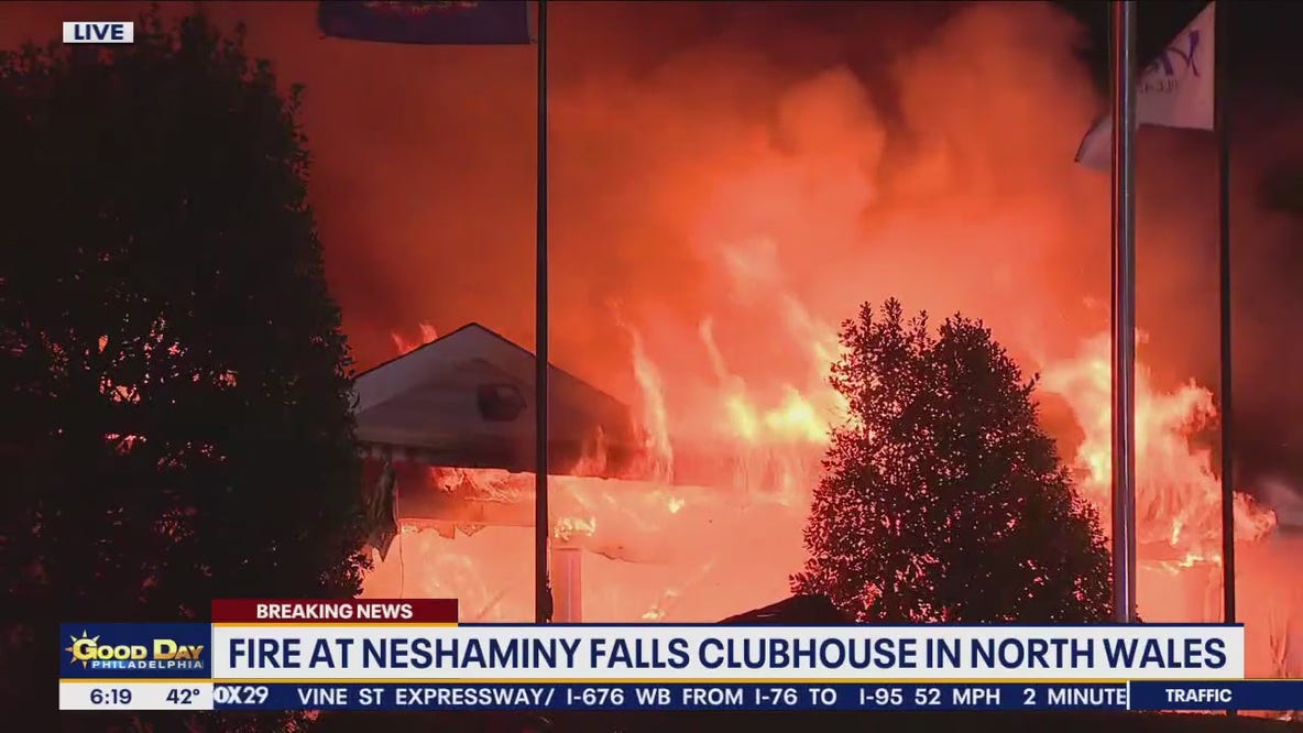 Fire erupts at clubhouse inside senior community in North Wales